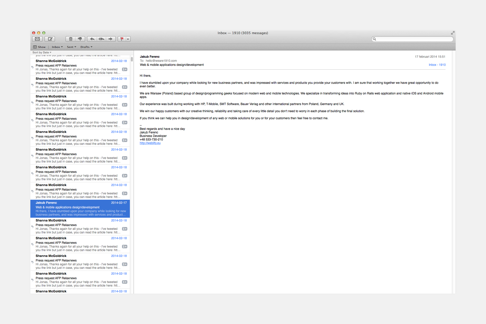 Email Typography