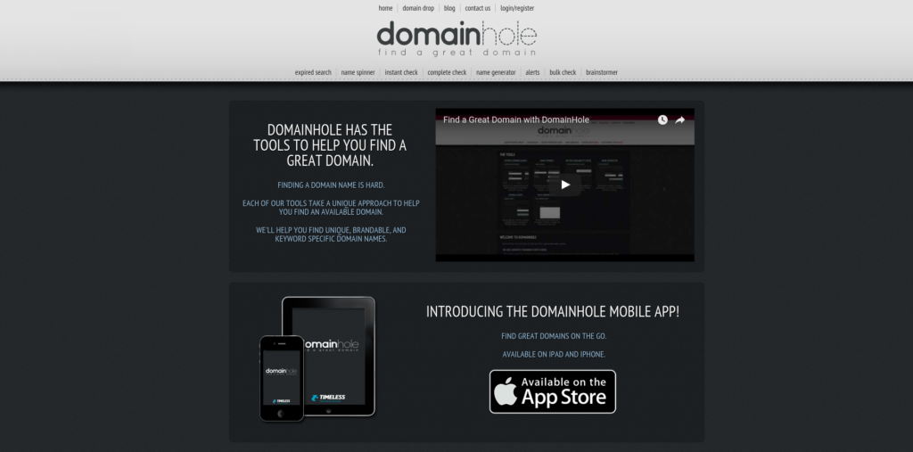 Find a Great Domain with DomainHole