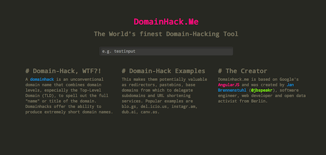 Domainhack.me